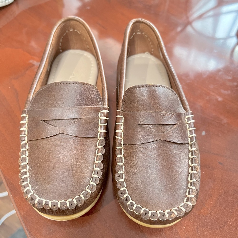 Boys leather loafers size 11.5